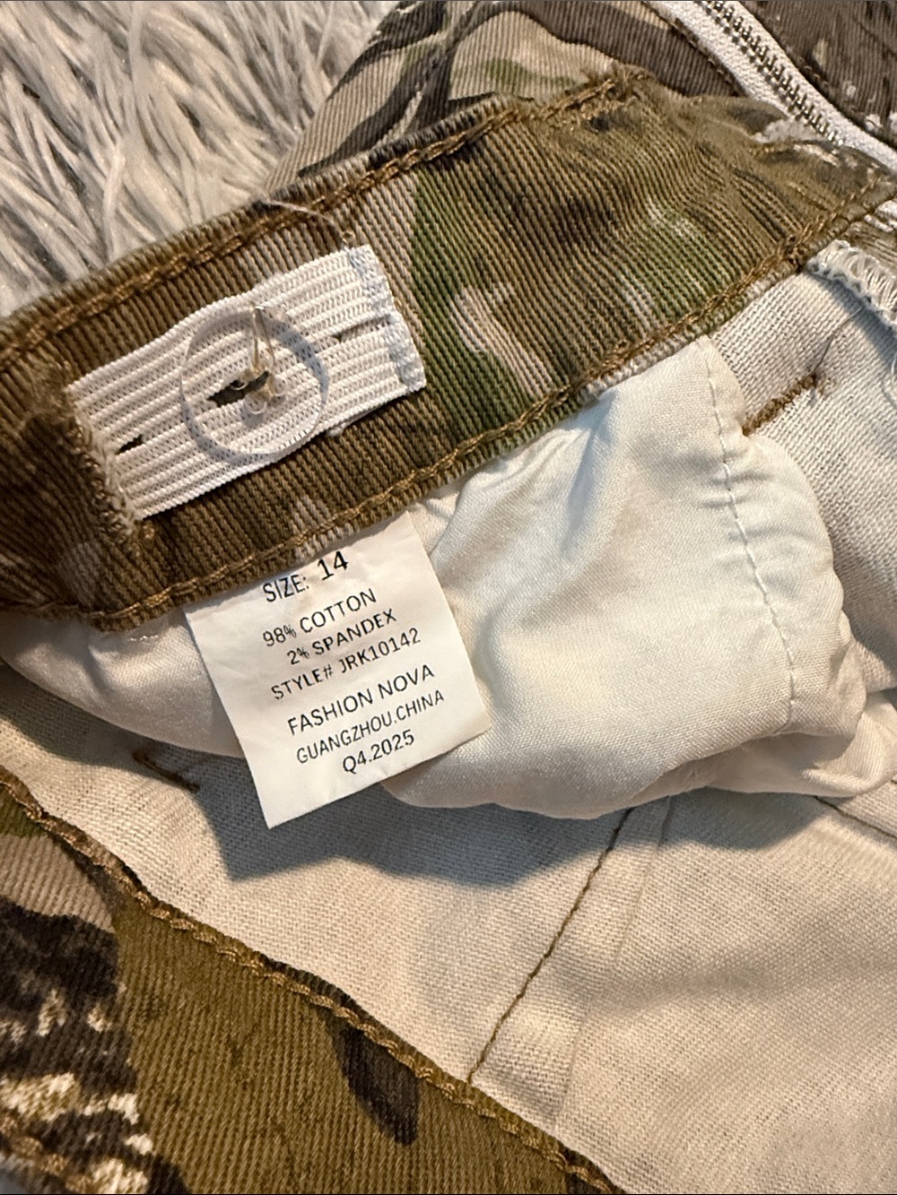 Kids Camo Cargo Pants in Green and Tan - Durable Outdoor Bottoms - Picture 12 of 14